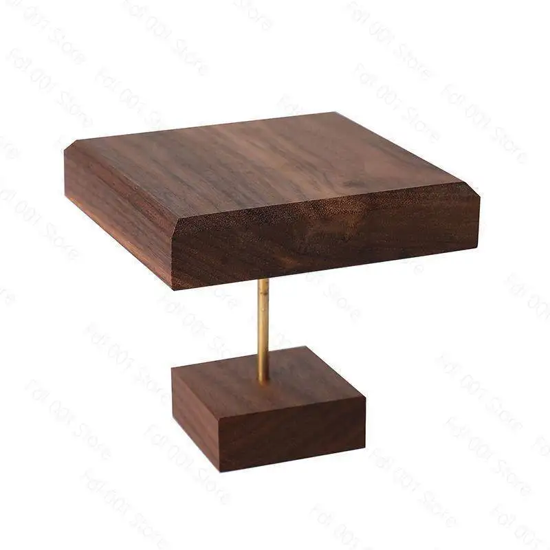 Jewelry Decorative Shelves Display Stands Black Walnut  Jewelry Ladder Display Shelf Earrings Ring Tray  Props Home Decor