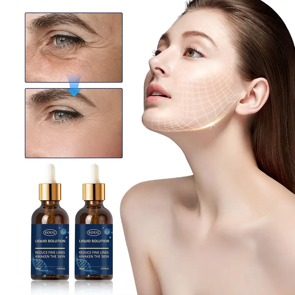 

30ml Face Serum Anti Aging Remove Wrinkle Serum Lifting Essence Fine Eye Moisturize Skin Facial Fade Firm Lines Brighten T5Q9