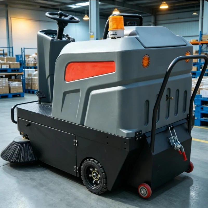 Commercial Exquisite Craftsmanship New Designed Automatic Industrial Ride on Electrical Street Road Floor Sweeper Machine
