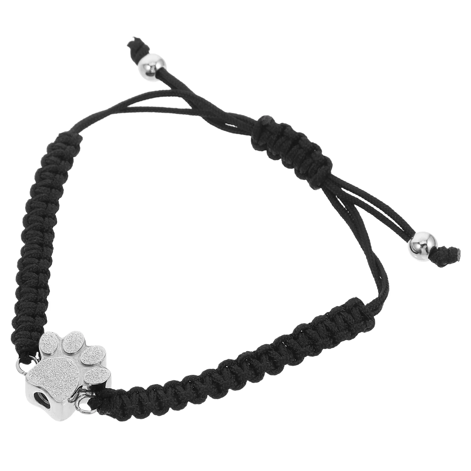 Bracciale cremazione regolabile per animali domestici Figurina commemorativa per cani Collana con urna in acciaio inossidabile per cani Ceneri Urne Gatti