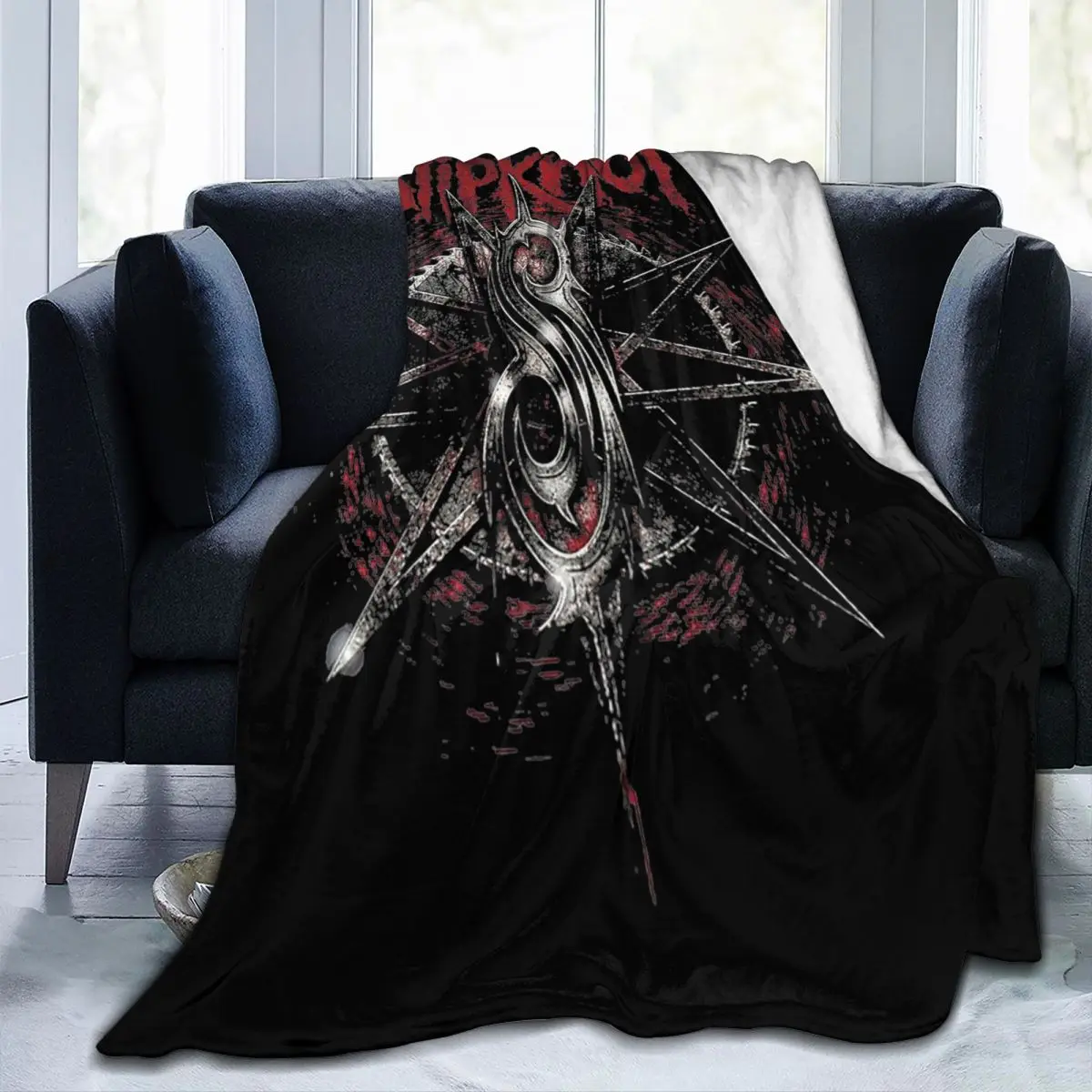 Slipknots Heavy Metal Band Blankets Flannel Print Rock Music Relax Ultra-Soft Throw Blanket for Bed Outdoor Bedspreads