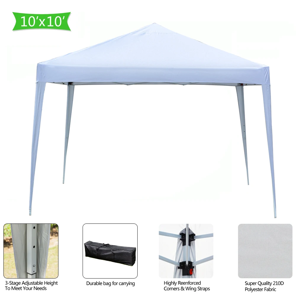 

3 x 3m Practical Waterproof Right-Angle Folding Tent Waterproof Canopy Patio Wedding Gazebo