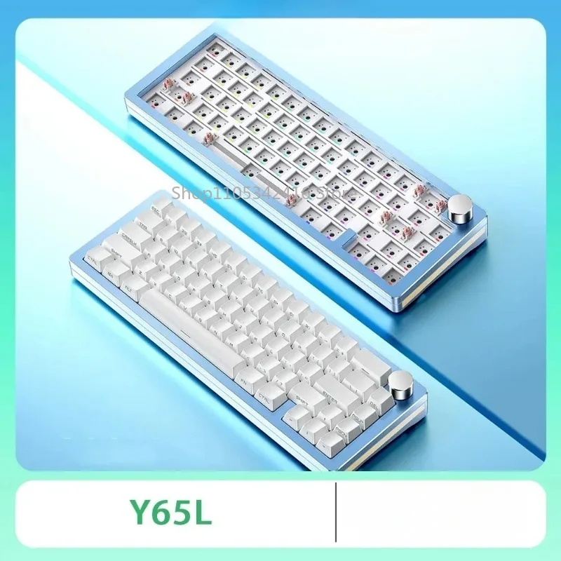 Gasket Mechanical Keyboard Kit, Custom Aluminum Alloy Wired Gaming Keyboard – Hot-Swap Design Compatible with Win/Mac