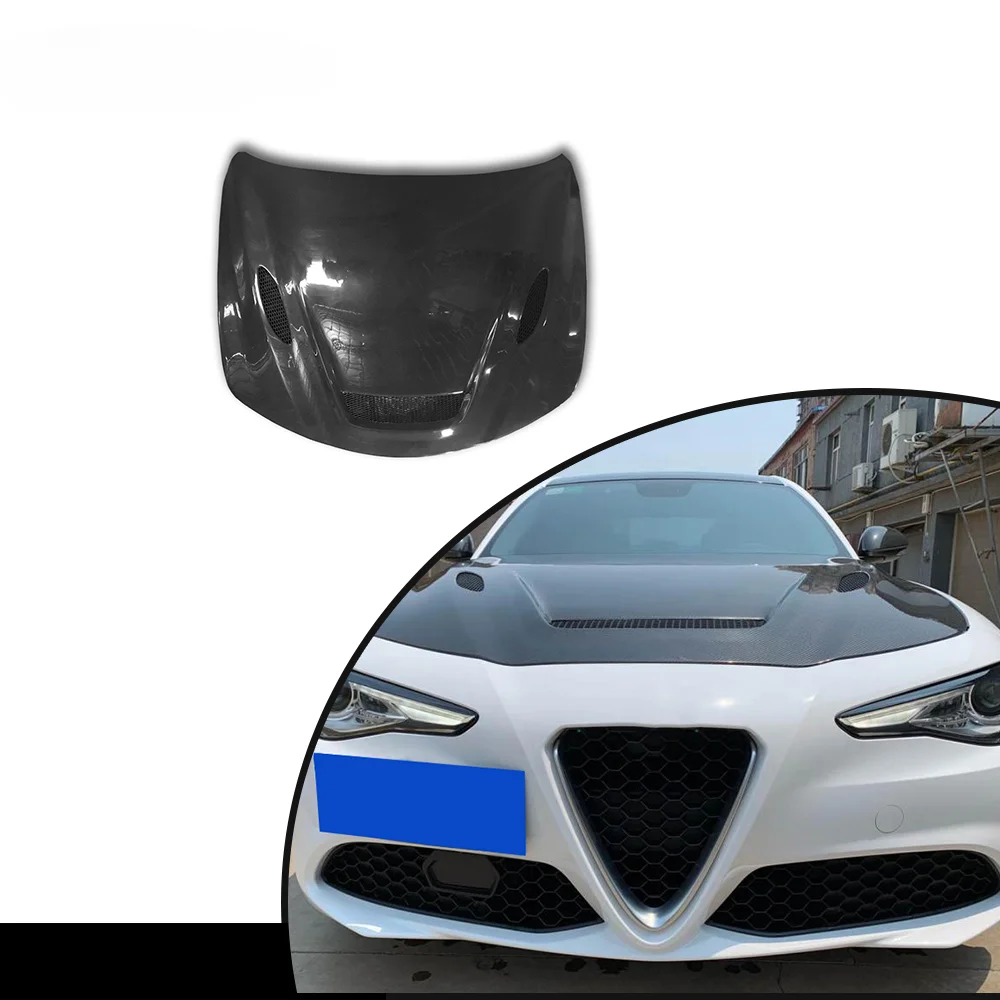 

Carbon Fiber Car Hood Bonnet for Alfa Romeo Giulia 2017-2020