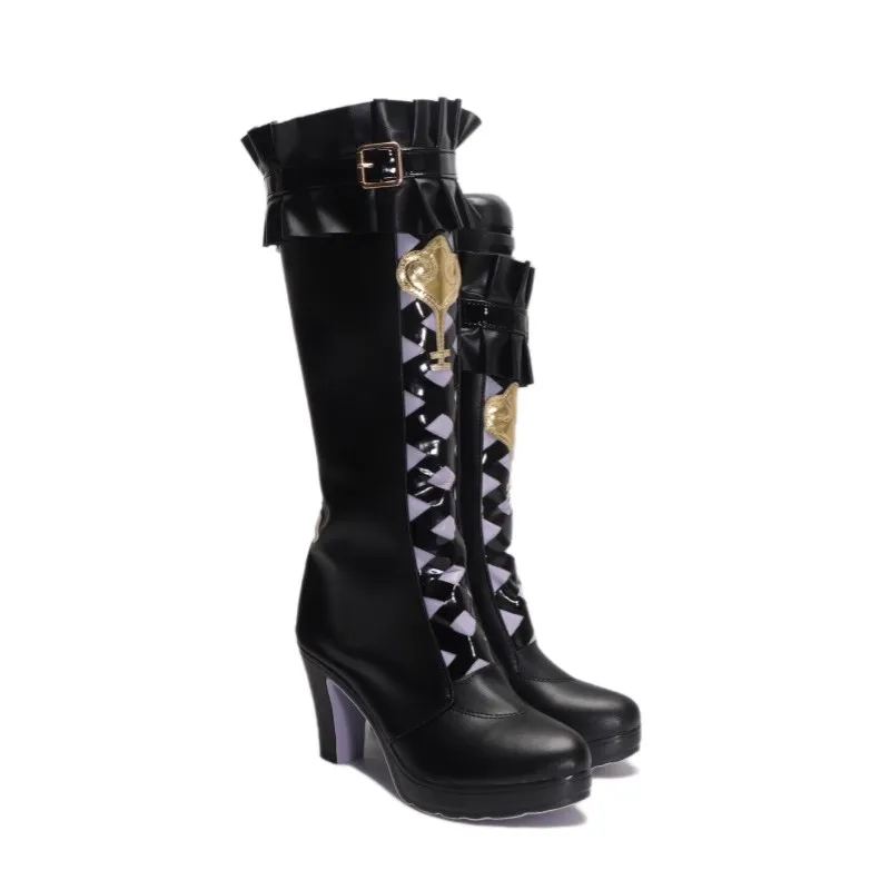 Honkai Star Rail Die Herta Spiel Cosplay Schuhe Stiefel Herta Rolle Spielen Leder Stiefel Halloween Karneval Party Requisiten Für Frauen