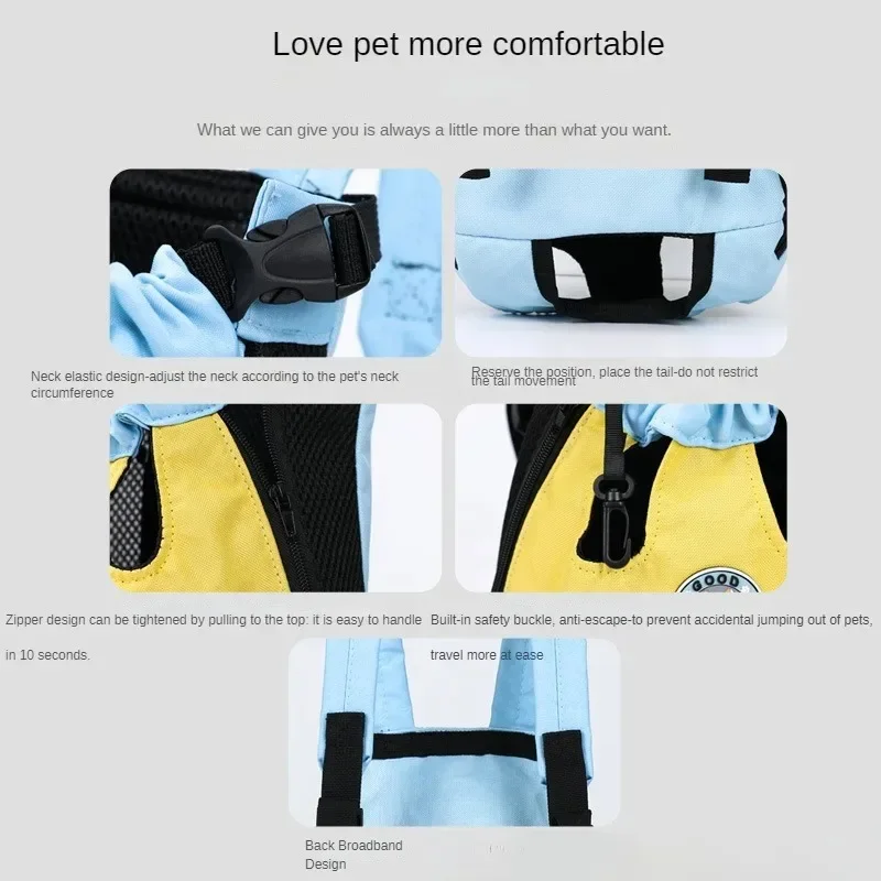 Cat Dog Carrier Bag Pet Backpack Puppy Dog Carriers Outgoing Travel Backpack Breathable Portable for Dogs Cats Supplies