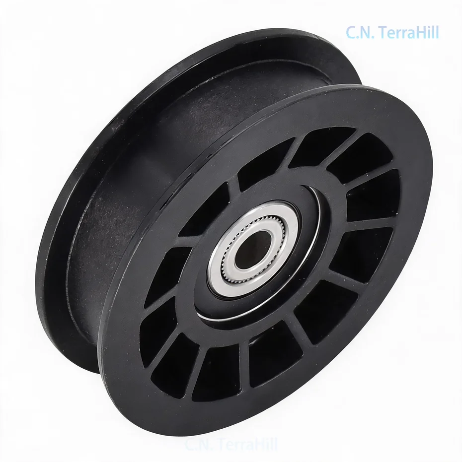 Flat Idler Pulley 539110311 Compatible with 539-110311 14259 84005748 for Lawn Mower Deck Belt Tensioner
