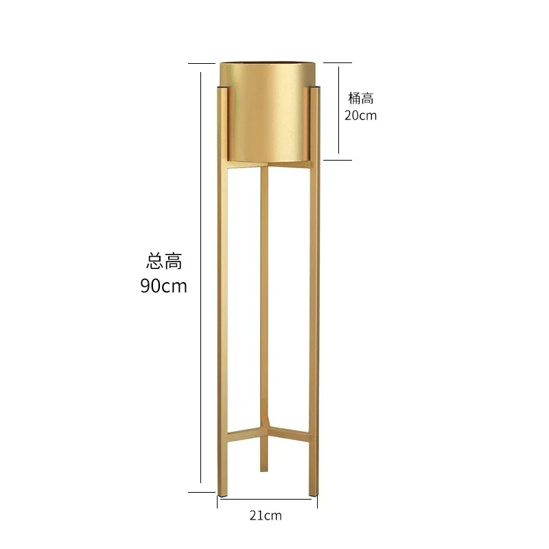 Nordic iron Flower Rack Shelf Home Living Room Multi-layer Flower Shelf Metal Nordic Ins Floor Flower Shelf Plant Pot Rack