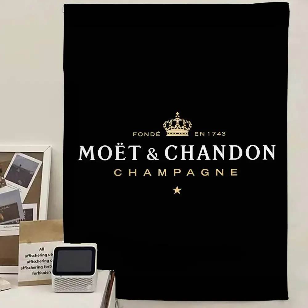 Tapeçaria de Parede Cartoon da Marca M-Moet C-Chandon, Decoração para o Lar