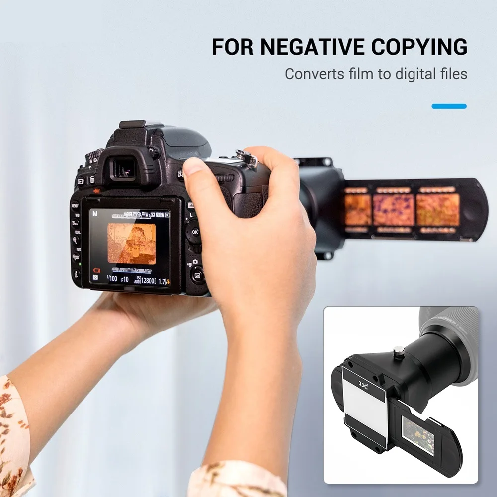 New Film Digitizing Adapter &LED Light Set for 35mm Film Negatives Scanner Slides Digital Converter Film Scanner Replaces