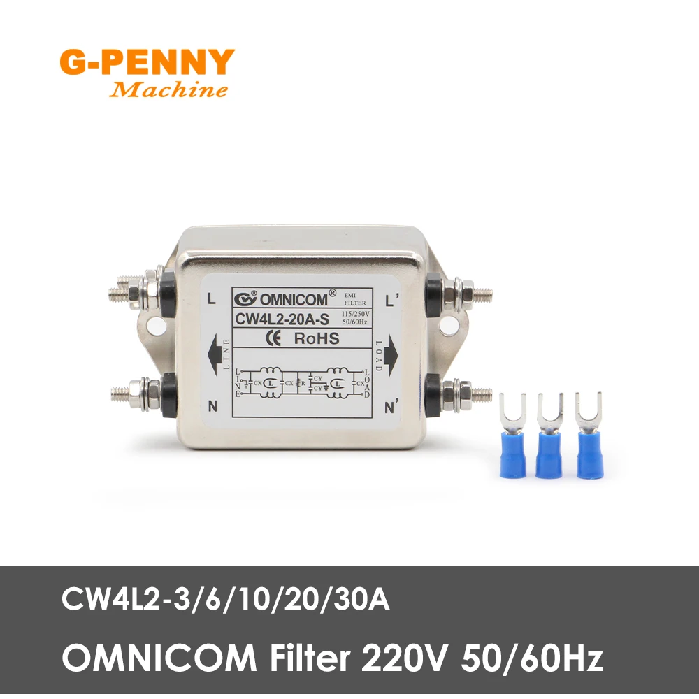 OMNICOM 220v Power Supply Wave Filter 50/60Hz CW4L2-3/6/10/20/30A-S Switch Power Supply Filter