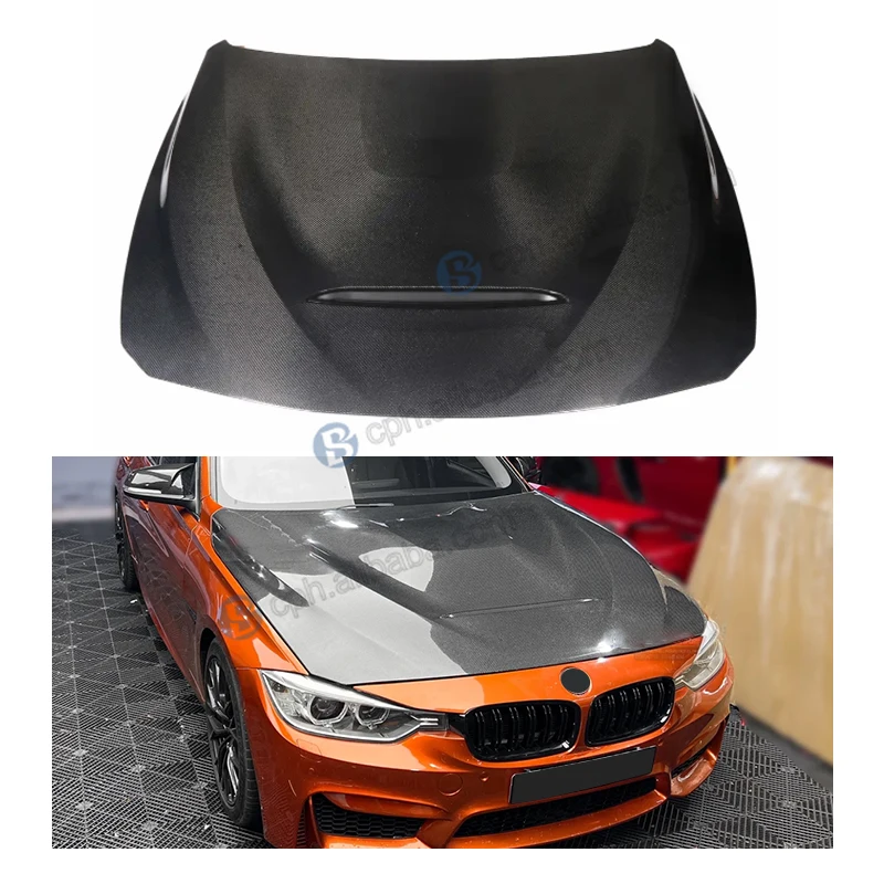 Peças de carro estilo gts tampa do motor de carbono ventilação para bmw f30 f32 f33 f35 f36