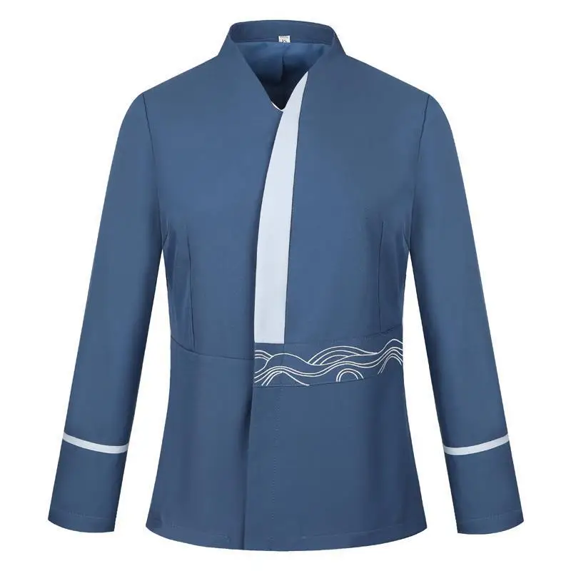 Long Sleeve Cleaning Uniform for Women Hotel Guest Room CleanerPAWorkwear for Property Management Ladies in Autumn and Winter