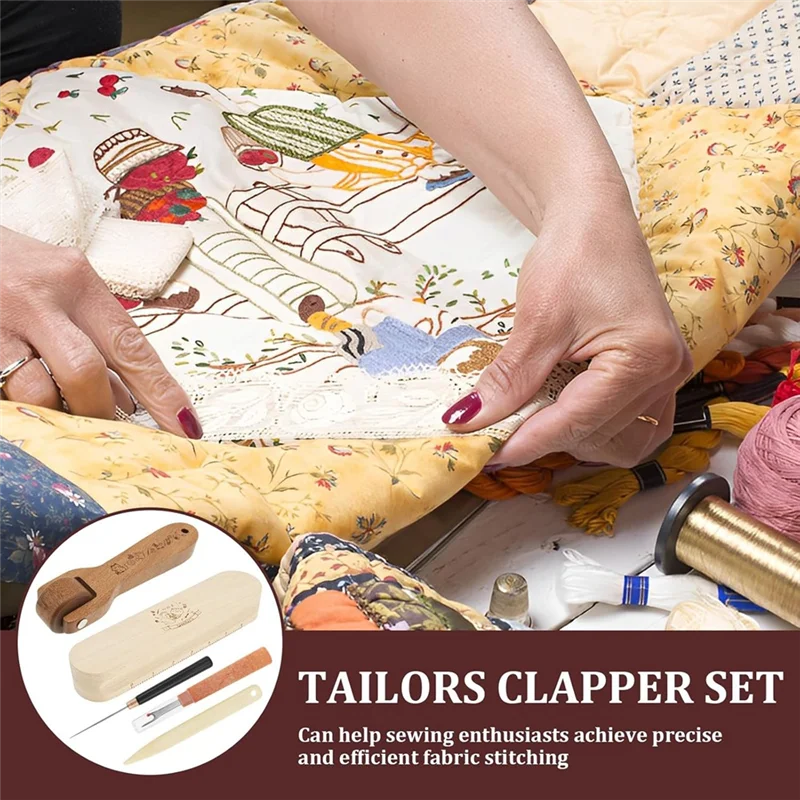 

Деревянные швейные инструменты для квилтинга, наборы инструментов для шитья, квилтинга, практичный прижимной пресс, прецизионный инструмент для размещения меток