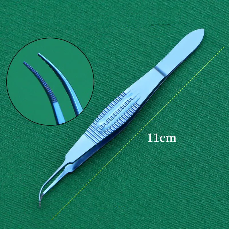 Titanium Alloy Microscopic Tweezers Transverse Tweezers Hair Plucking Hair Transplant Tweezers Microscopic Eye I