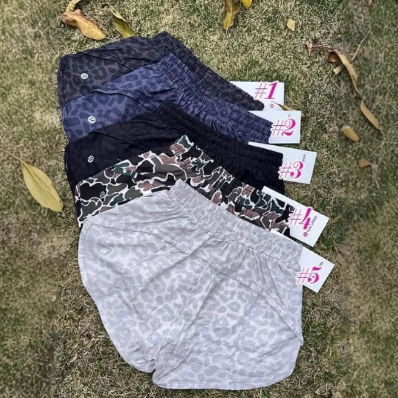 Pantaloncini da donna con stampa leopardata Pantaloncini vintage hip-hop moda di strada per abbigliamento da donna Pantaloni corti larghi e larghi da donna