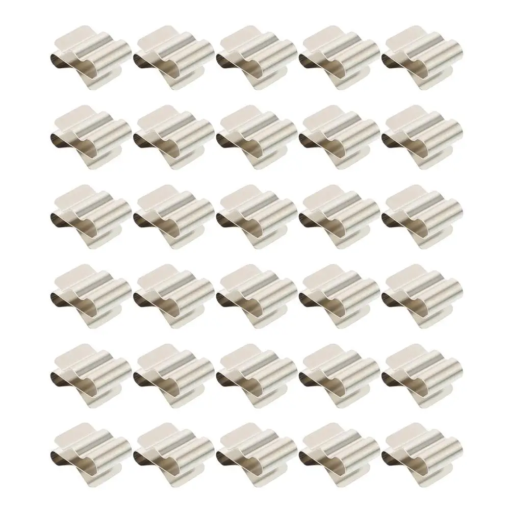 

30 Pcs Trailer Frame Cable Clamp Wire Pv Module Management Stainless Steel Clips