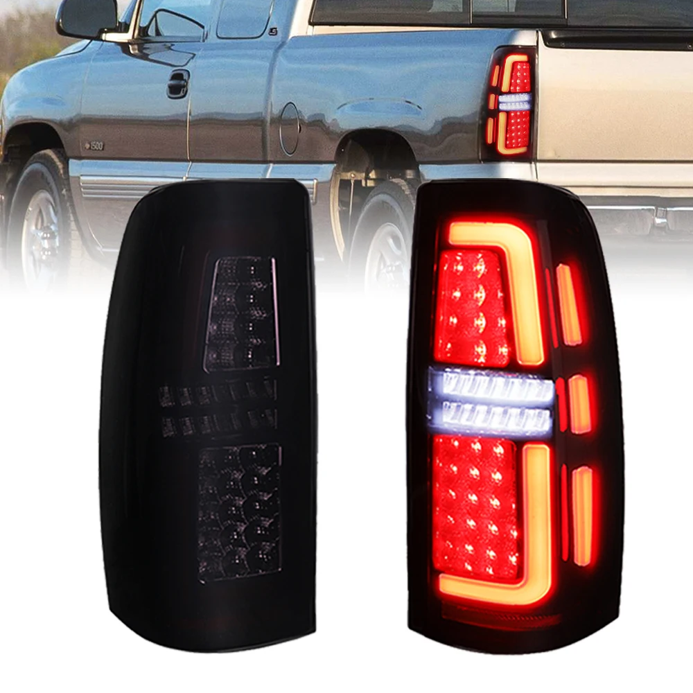 

1 пара светодиодных задних фонарей в сборе для Chevy Silverado 1500 1500DH 2500 2500 HD 1999-2002/Silverado 3500 GMC Sierra 1999-2003 гг.