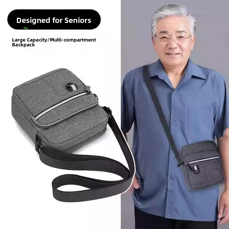 

Ox Cloth Crossbody Bag Leisure Travel Single oulder Bapa for Middle-Aged And ly Men Wear-Resistant andpa Travel