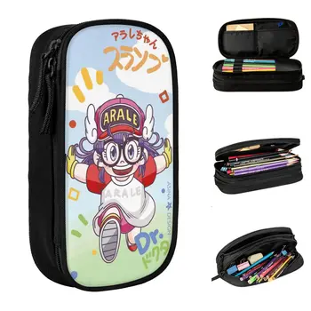 닥터 슬럼프 로봇 소녀 연필 케이스 크리에이티브 ARALE 호요요 펜 상자 가방, 어린이 대형 수납 학생 학교 선물 연필통 