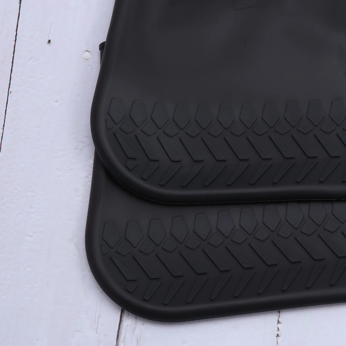 

1 Pair Waterproof Shoe Covers Black Rain Cover For Adult Unisex Outdoor Anti Slip Mud Protection Transparent Full Coverage