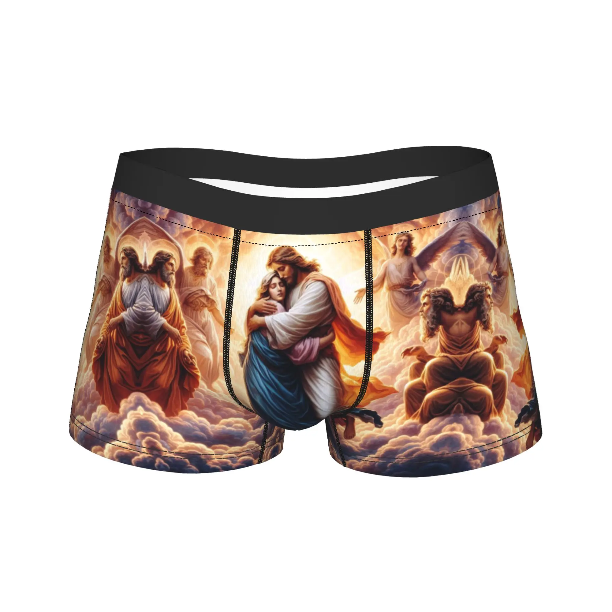 Mary Magdalene And Jesus Christ Boxers Gag Gift For Man Humorous Underwear Christian Saint Boxer Shorts