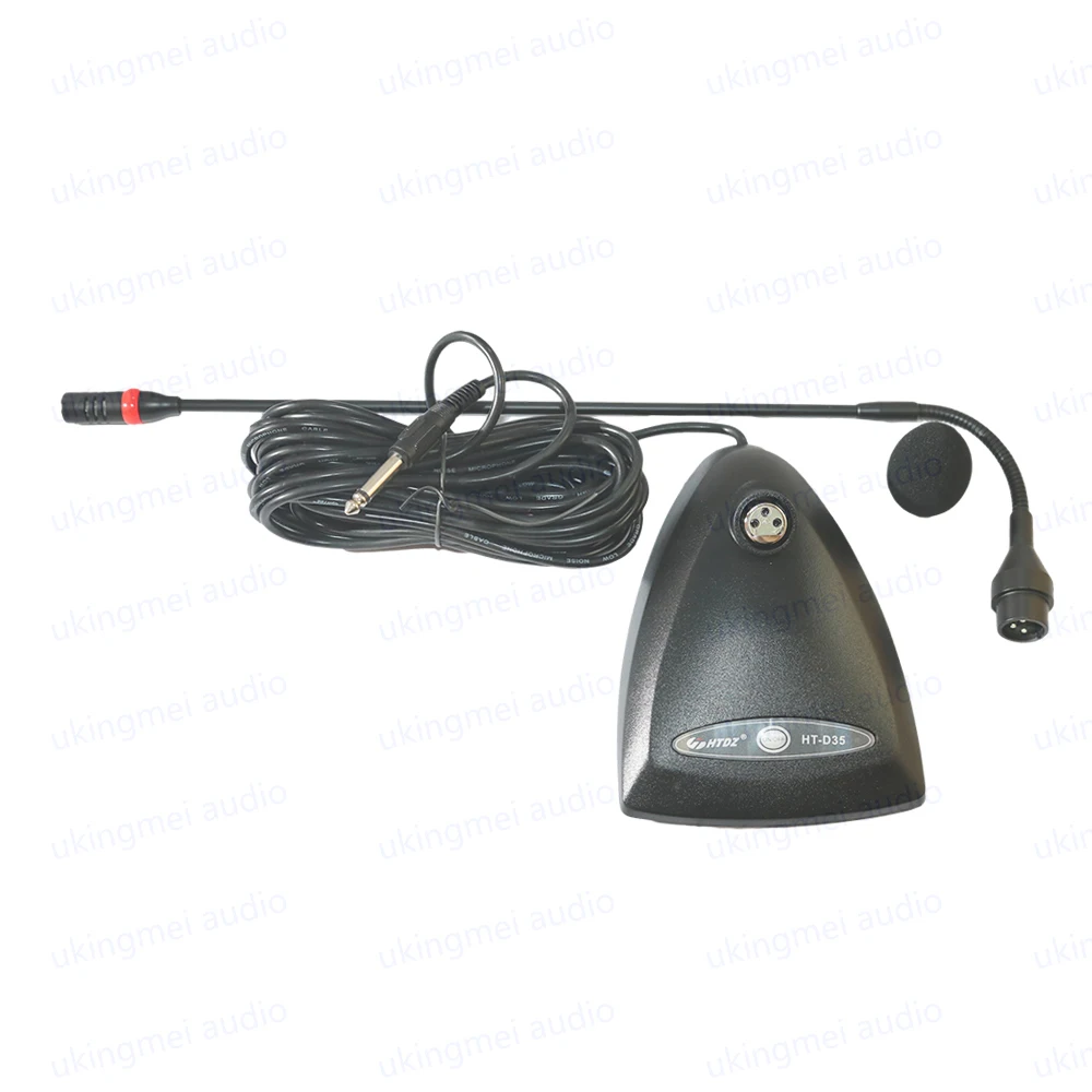 Gooseneck Meetting Microphone Desktop Conference Microphone Hypercardioid Condenser Microphone for Speech Broadcast Notification