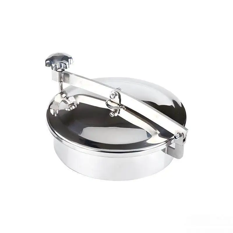 Stainless steel hole cover thickened reactor pressing type round quick opening flange hand hole