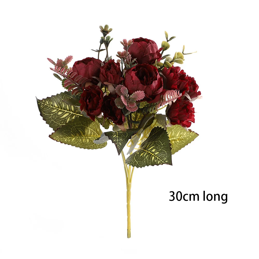 Artificial Peonies Silk Peony Flowers Plants Artificial Flowers for Home Hotel Wedding Christmas Tables Arrangement Flower Decor