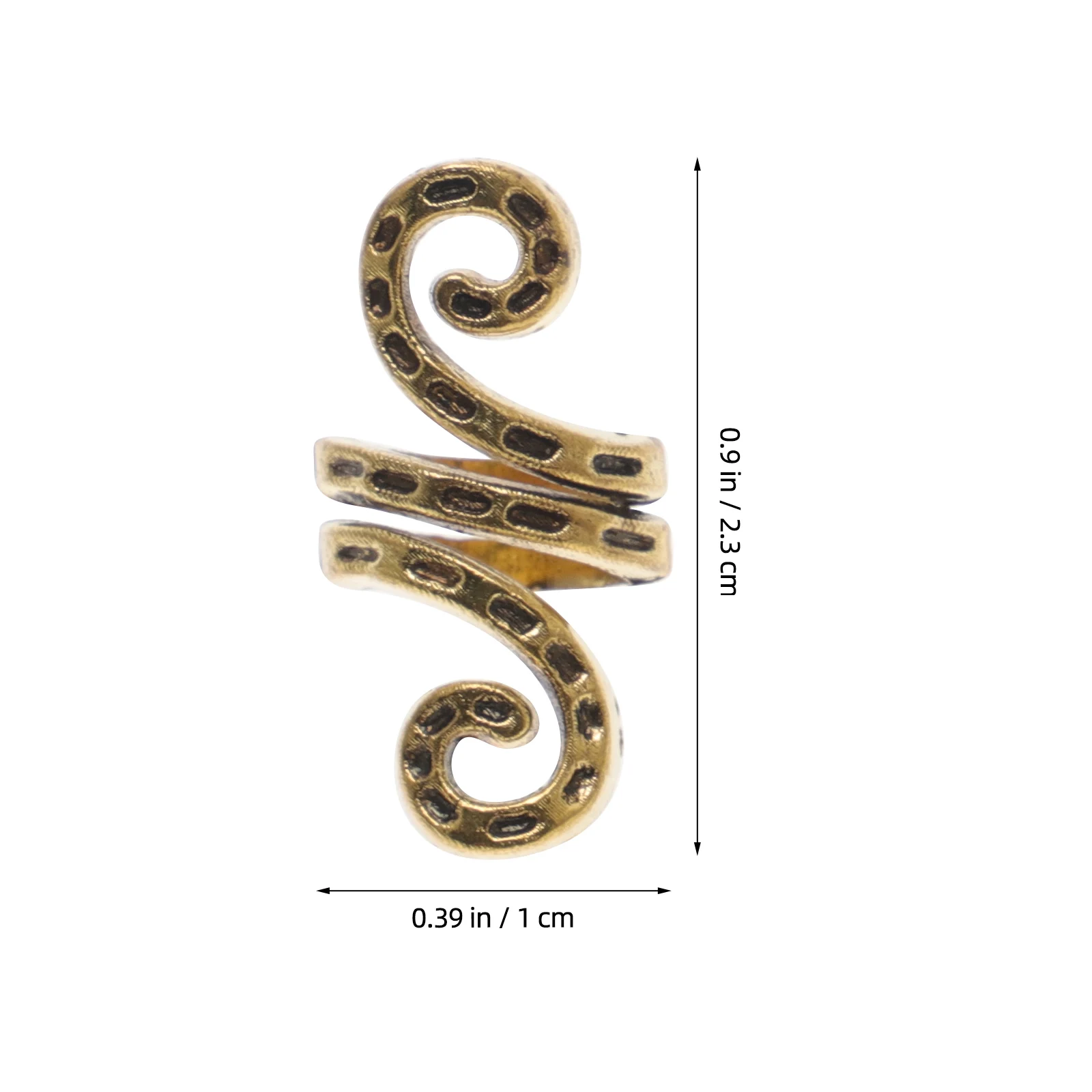 

20pcs Hair Extension Accessories Zinc Alloy Dreadlock Cuffs Braids Jewelry Hair Decoration Coil Ring Lightweight Women