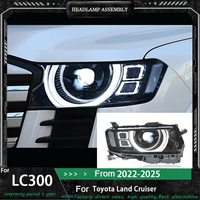 New LED Head Lamp Upgrade Modified For Toyota Land Cruiser LC300 Headlight 2022-2025 Dynamic Signal Head Lamp Auto Accessories