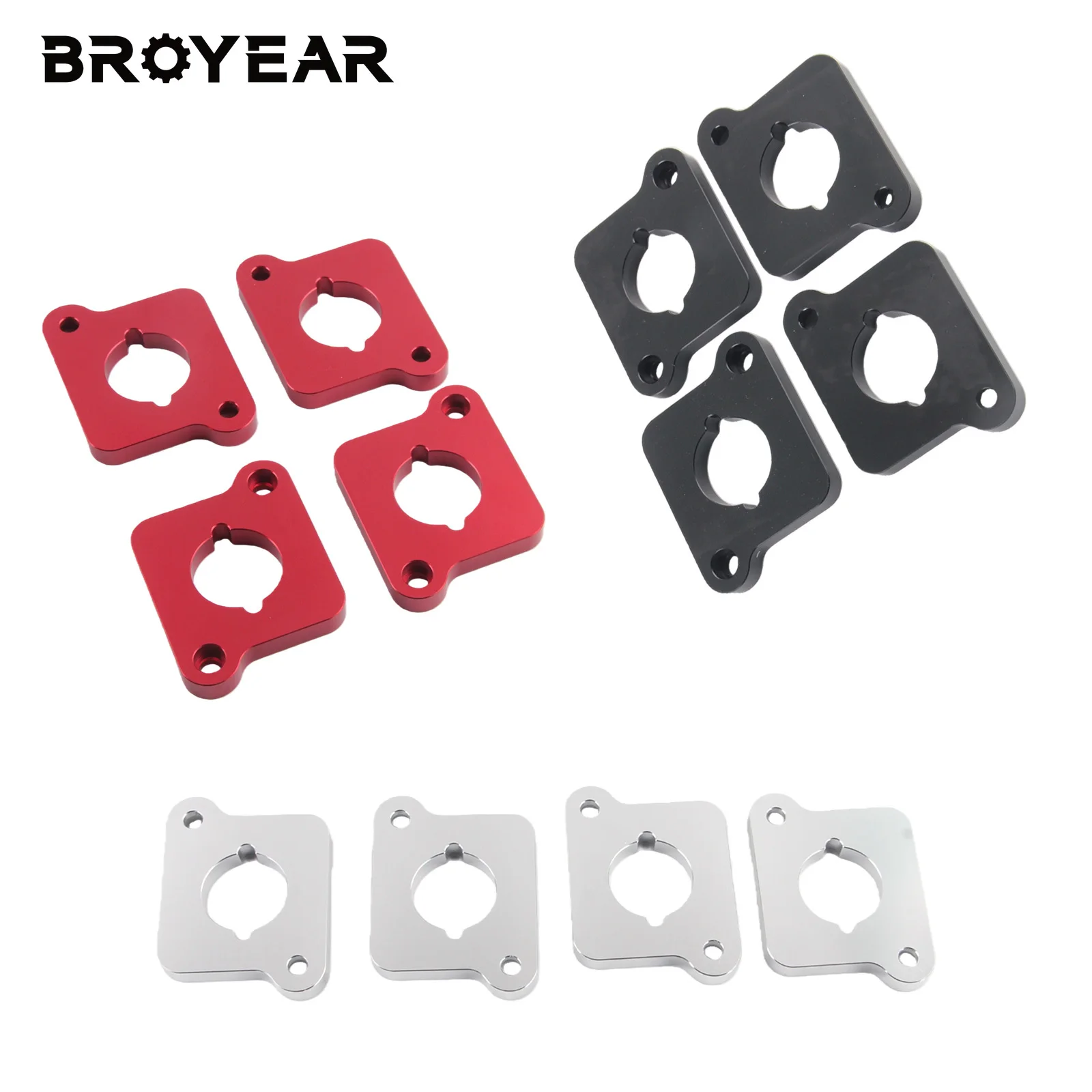 Broyear Hochwertige Aluminium-Zündspulenadapterplatten aus Billet für R8/TFSI Zündspulen A3 S3 8L Golf TT 1.8T RS4 S4 B5