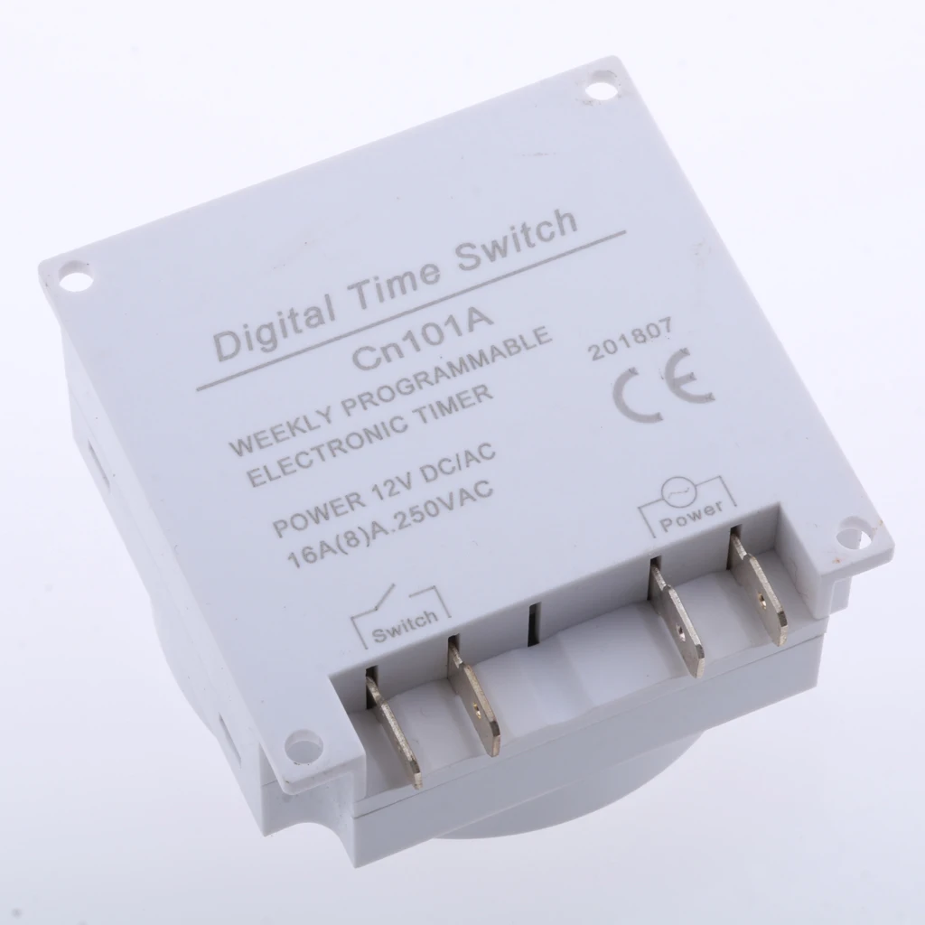 Programmable Digital Timer Switch 12V LCD Electronic Time Relay for Home Appliance and LED Lighting Control