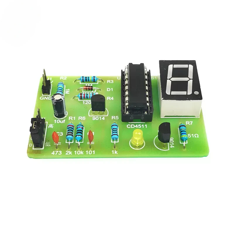 DIY LED PCB Digital Display LED Logic Pen Electronic Kit High and Low Level Test Circuit Soldering Practice Board Kit Arduino