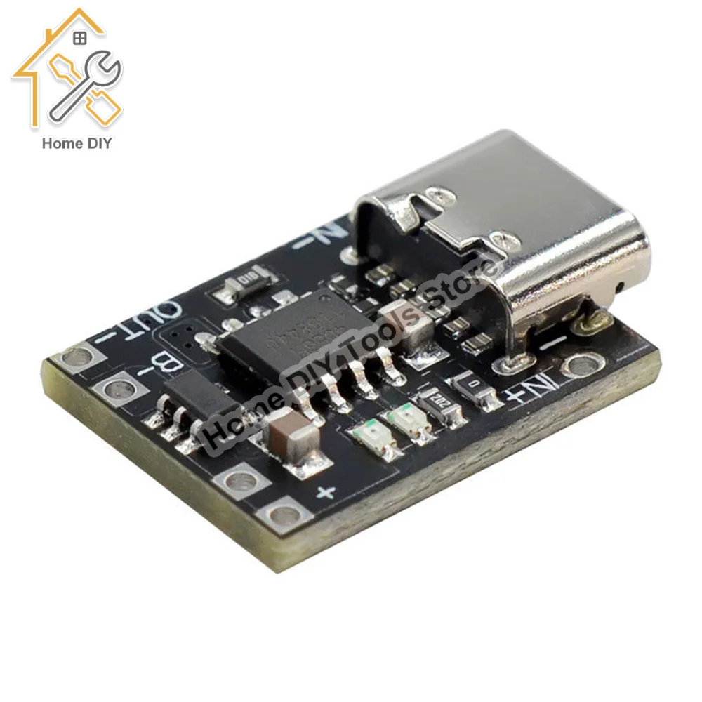 Ultra-Small Lithium Battery Charging Panel 1A Ternary Lithium Battery 3.7V4.2V Charger Module Type-C With Protection Board