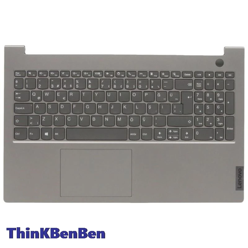 

TR Turkish Mineral Gray Keyboard Upper Case Palmrest Shell Cover For Lenovo ThinkBook 15 G2 ARE ITL 5CB1B35066