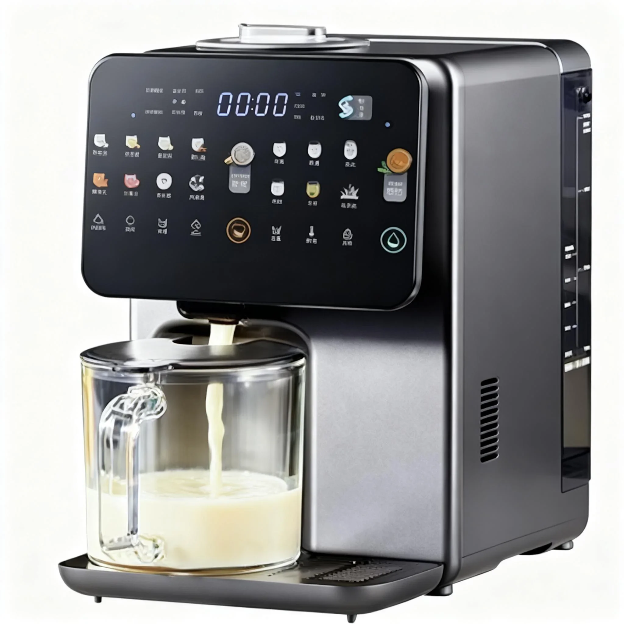 Fully Automatic High-end Nut Milk Making Machine Best Home-use Soy Milk Machine 1.2L Glass Container Multifunctional