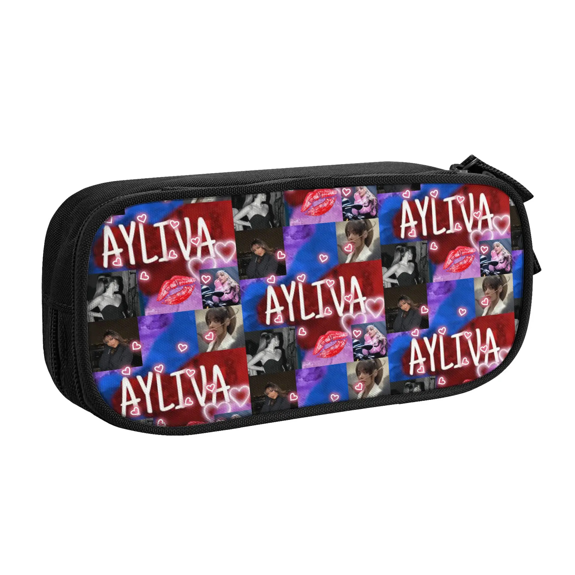 

Cute A-Aylivas German Singer And Musician Pencil Cases for Boys Girls Large Storage Pen Box Bag School Supplies