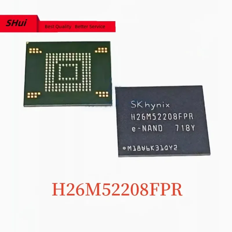 

5PCS H26M52208FPR 16G EMMC5.1 BGA153 Mobile Phone Hard Disk Chip IC Font EMMC Memory Vhip Version 5.1 16GB