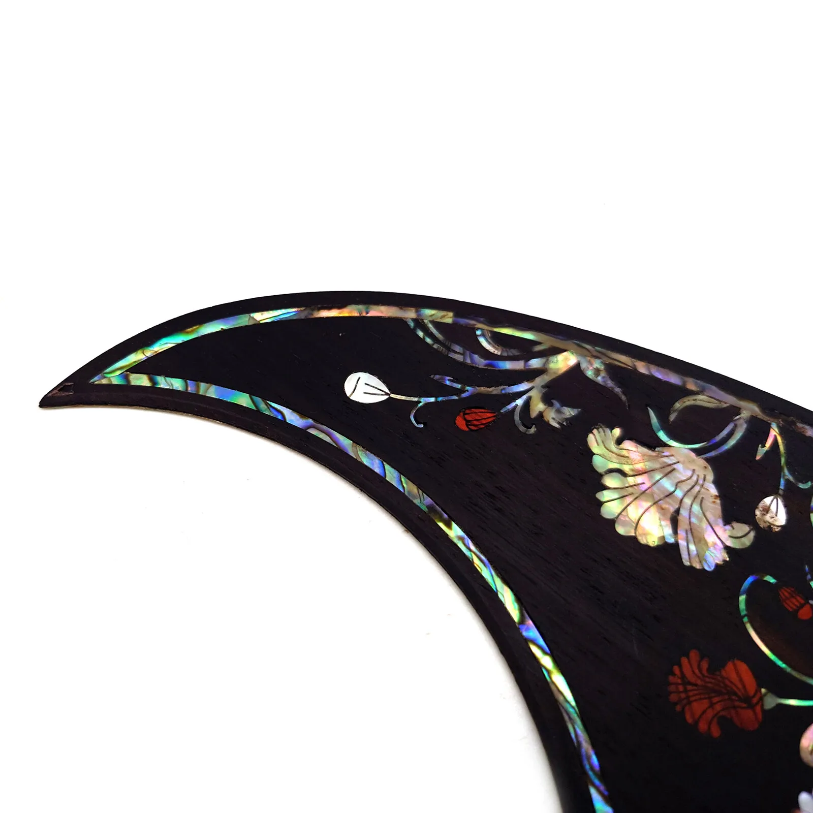 جيتار صوتي بيكجوارد من الخشب الصلب مرصع بزهرة أذن البحر للجيتار من النوع D #3