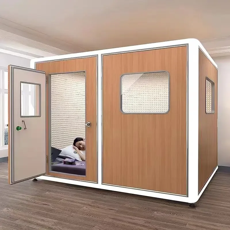 Soundproof room Household sleep cabin Recording studio Live stream Piano room Drum glass room