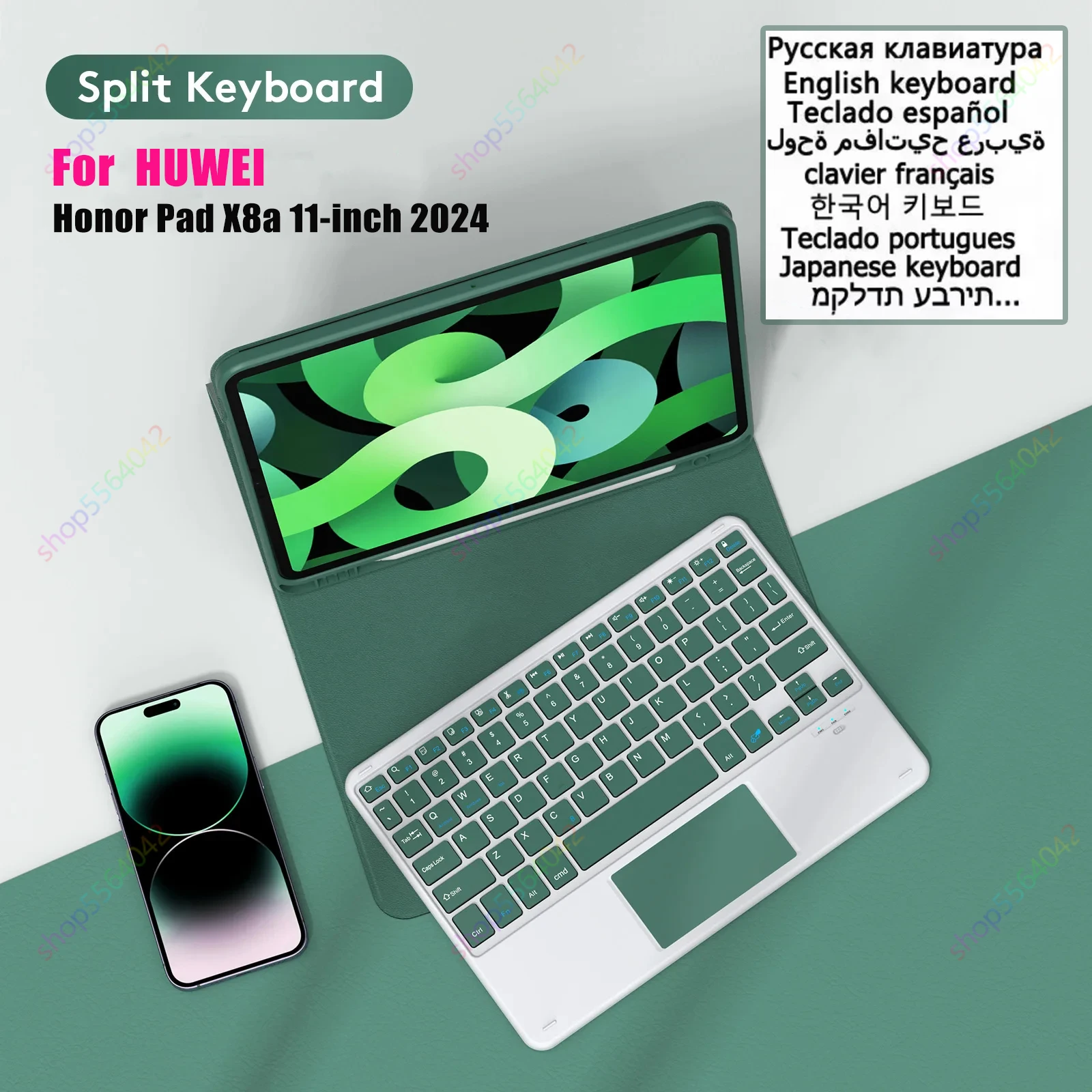 

Сенсорная клавиатура для HUWEI Honor Pad X8a 11 дюймов 2024 Trackpad беспроводная клавиатура планшета
