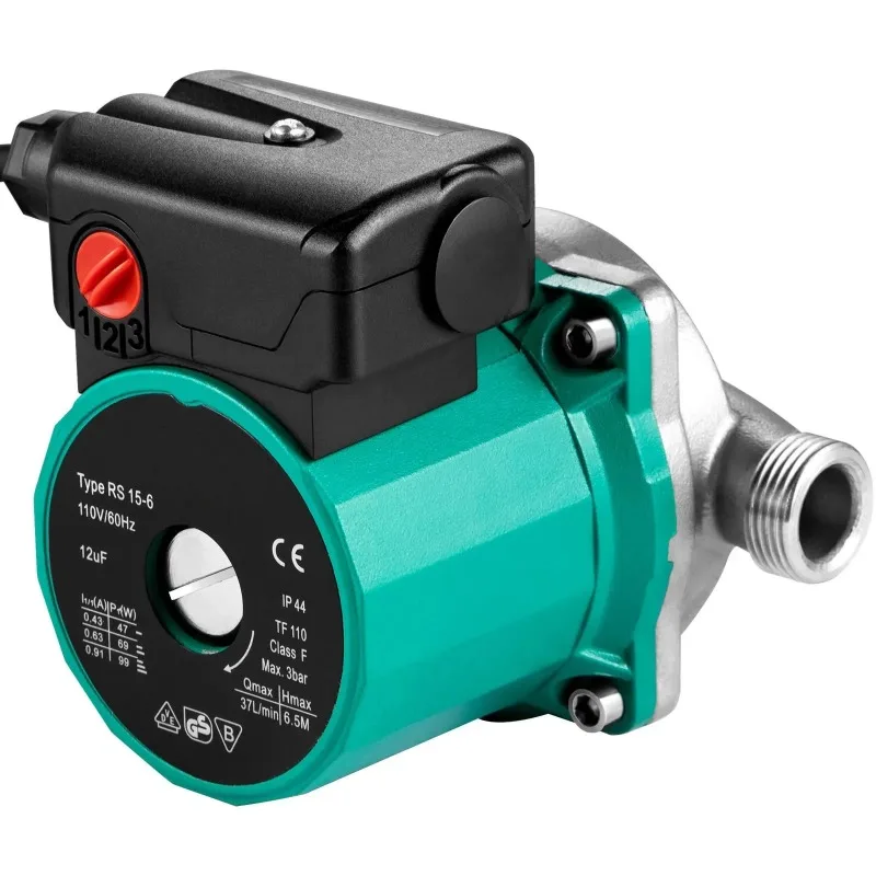 Hot Water Recirculating Pump, 93W, Water Circulator Pump, Circulation Pump, 3 Speed Control for Electric Water Heater System