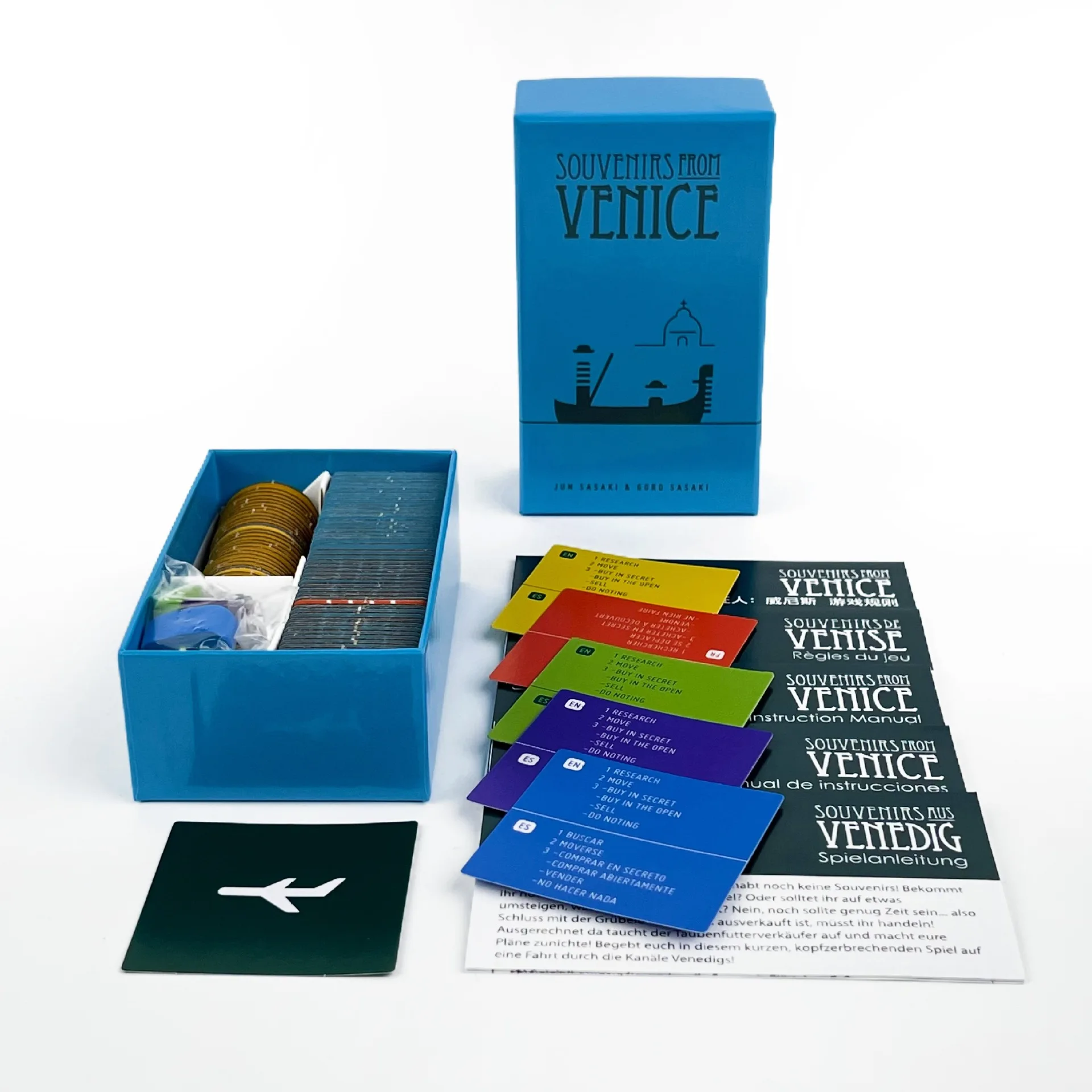 Souvenir from Venice board game card light strategy in Chinese and English Leisure Gathering Games