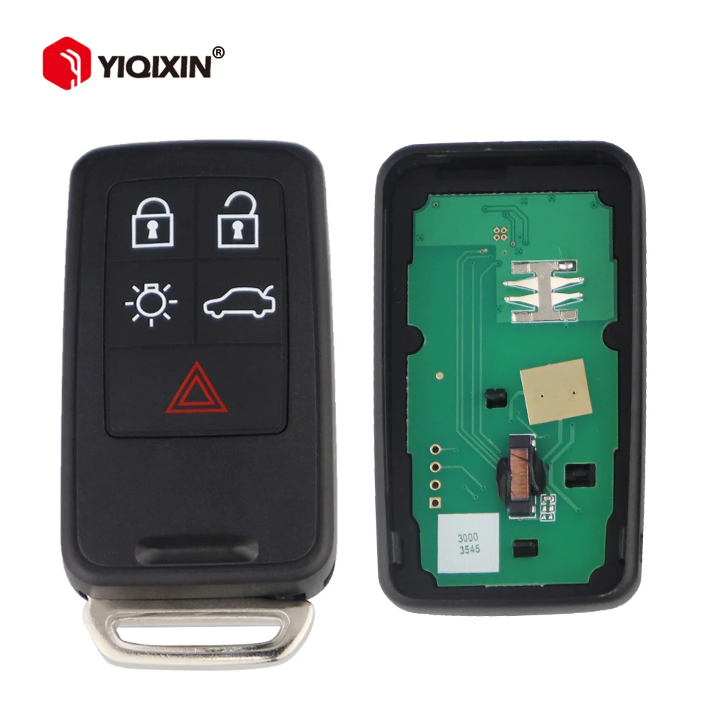 

YIQIXIN Smart Remot Car Key For Volvo XC60 S60 S60L V40 V60 S80 XC70 2007-2016 433Mhz ID46 Chip 5 Buttons FCCID KR55WK49264