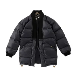 Nuovo arrivo giapponese Daopao Fashion Coat Parka in cotone da uomo Non visvim Dcdt giacca Parka allentata con cerniera nera di alta qualità