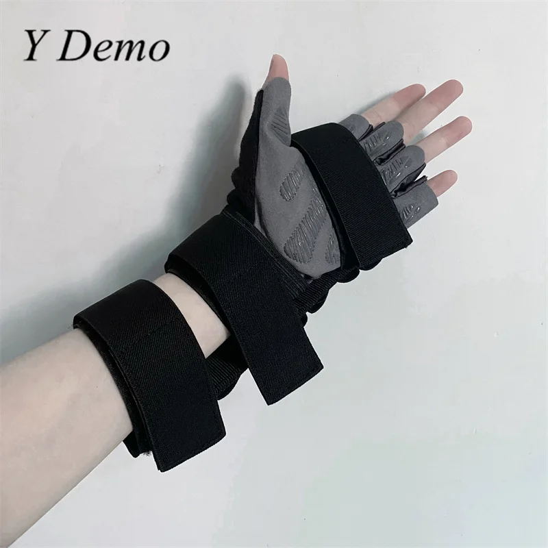 Y Demo Ninja Style Multifunction Arm Sleeve Techwear Buckle Straps Wristband Gloves Streetwear Outdoor Adjustable Accessories