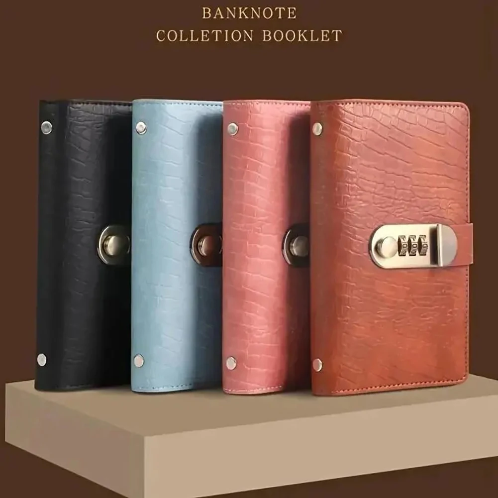 100 Envelope Challenge-Binder,Cash Saving Money Challenge Book With Password Lock,100 Pages Savings Challenges Book For Home