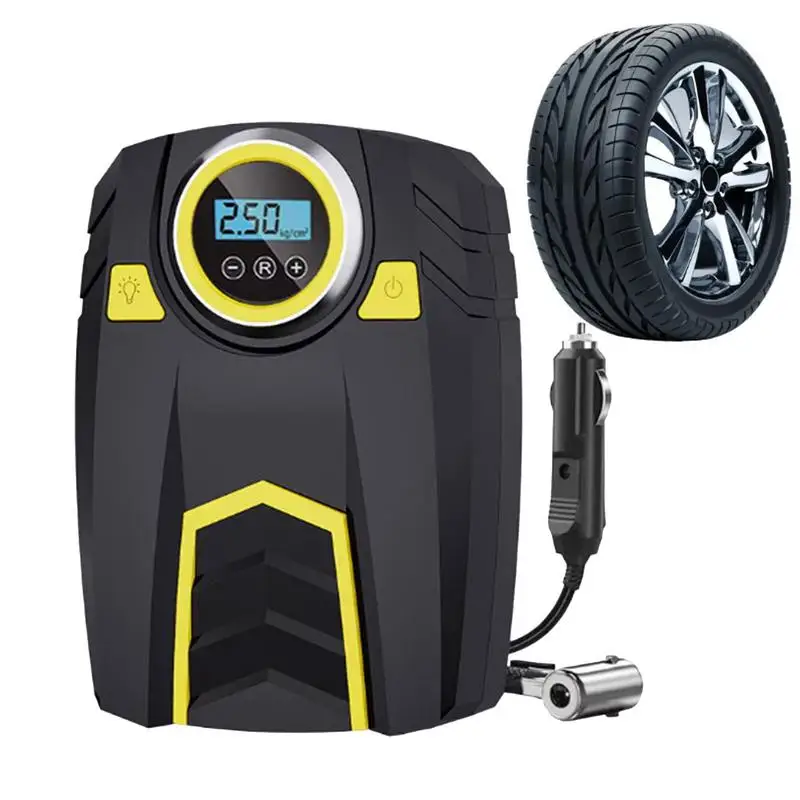

Tire Inflator Car Tire Inflator 3 Gears Brightness Compact Multi-Function Accessories For Sports Motorcycle Home Balls Family