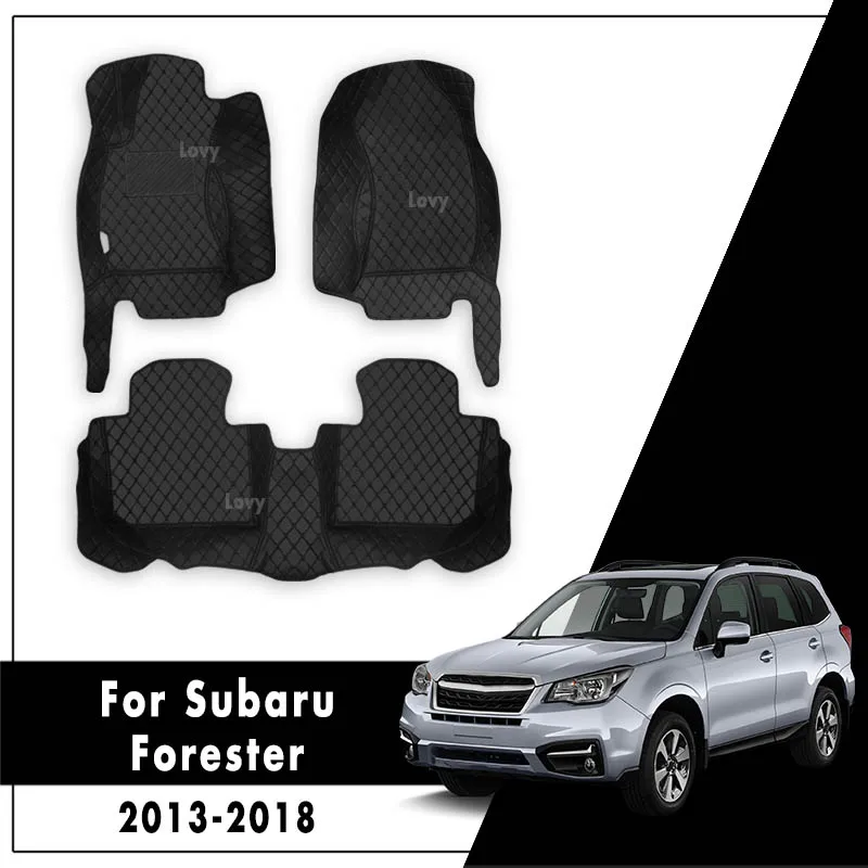 Car Floor Mats For Subaru Forester SJ 2018 2017 2016 2015 2014 2013 Car Interior Accessories Car FloorLiner Carpets Set